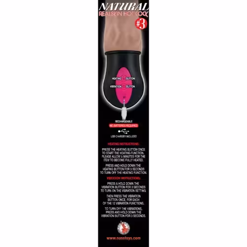 Realistic Warming and Thrusting Vibrating Dildo Flesh image 5