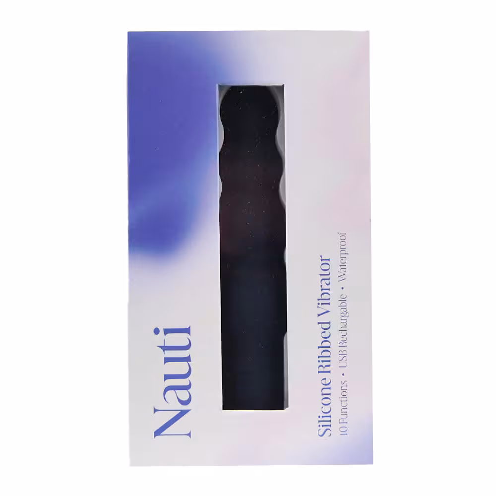 Nauti Silicone Ribbed Vibrator image 5