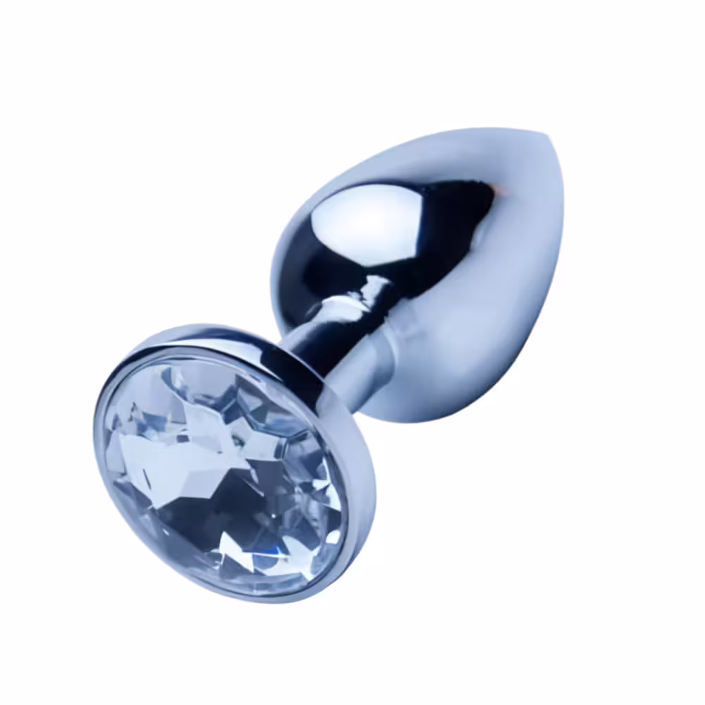 Precious Metals Silver Butt Plug-Small image 2