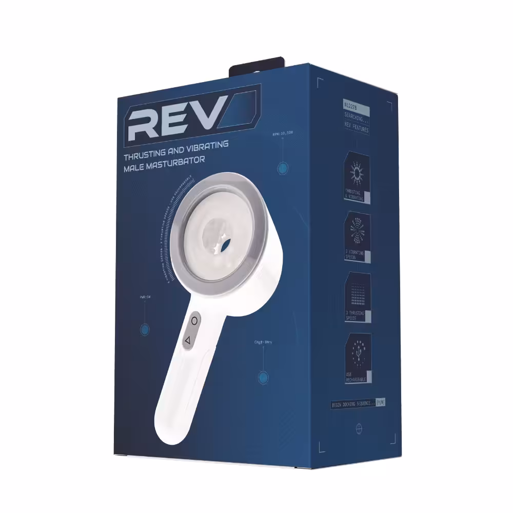 REV Thrusting and Vibrating Open Ended Male Masturbator image 8