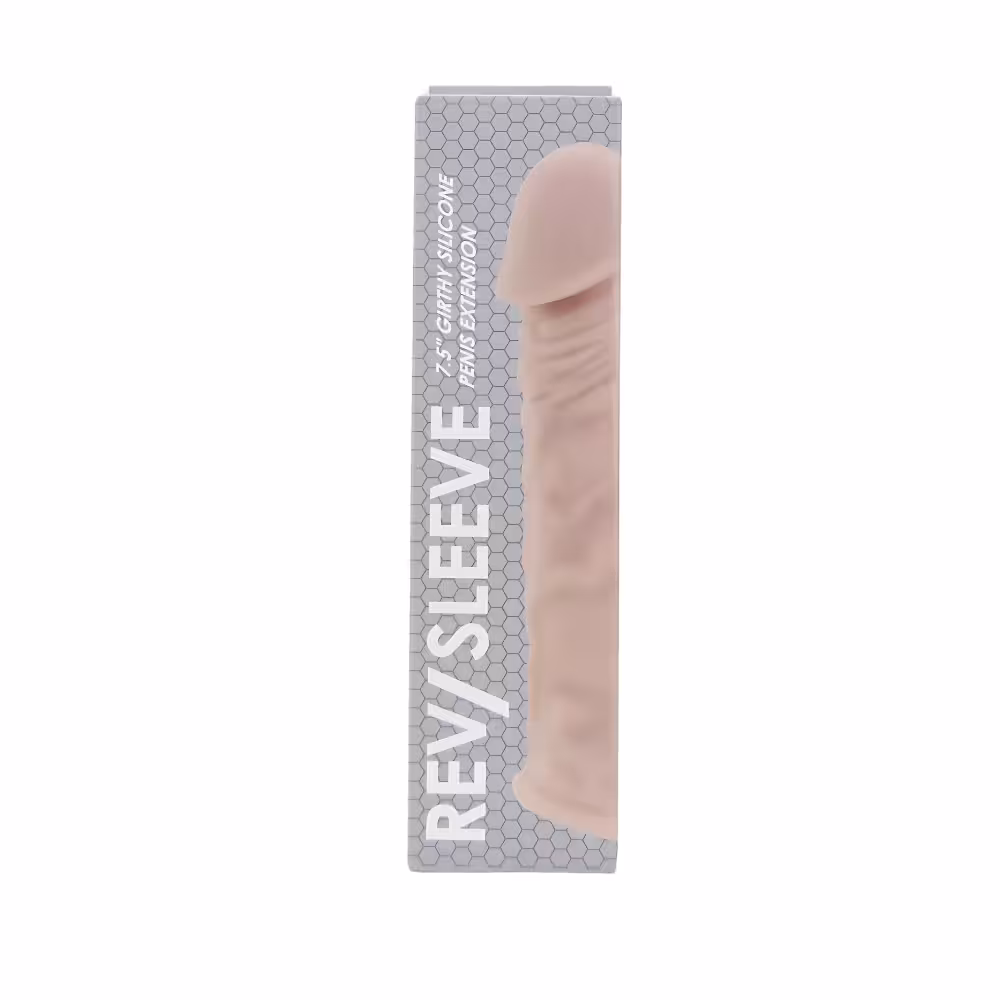 Rev-Sleeves 7.5 Inch Girthy Realistic Silicone Penis Extension Sleeve image 4