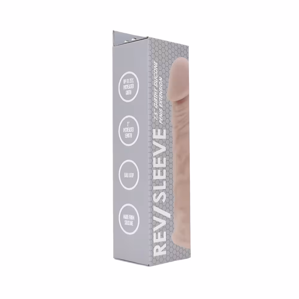 Rev-Sleeves 7.5 Inch Girthy Realistic Silicone Penis Extension Sleeve image 5