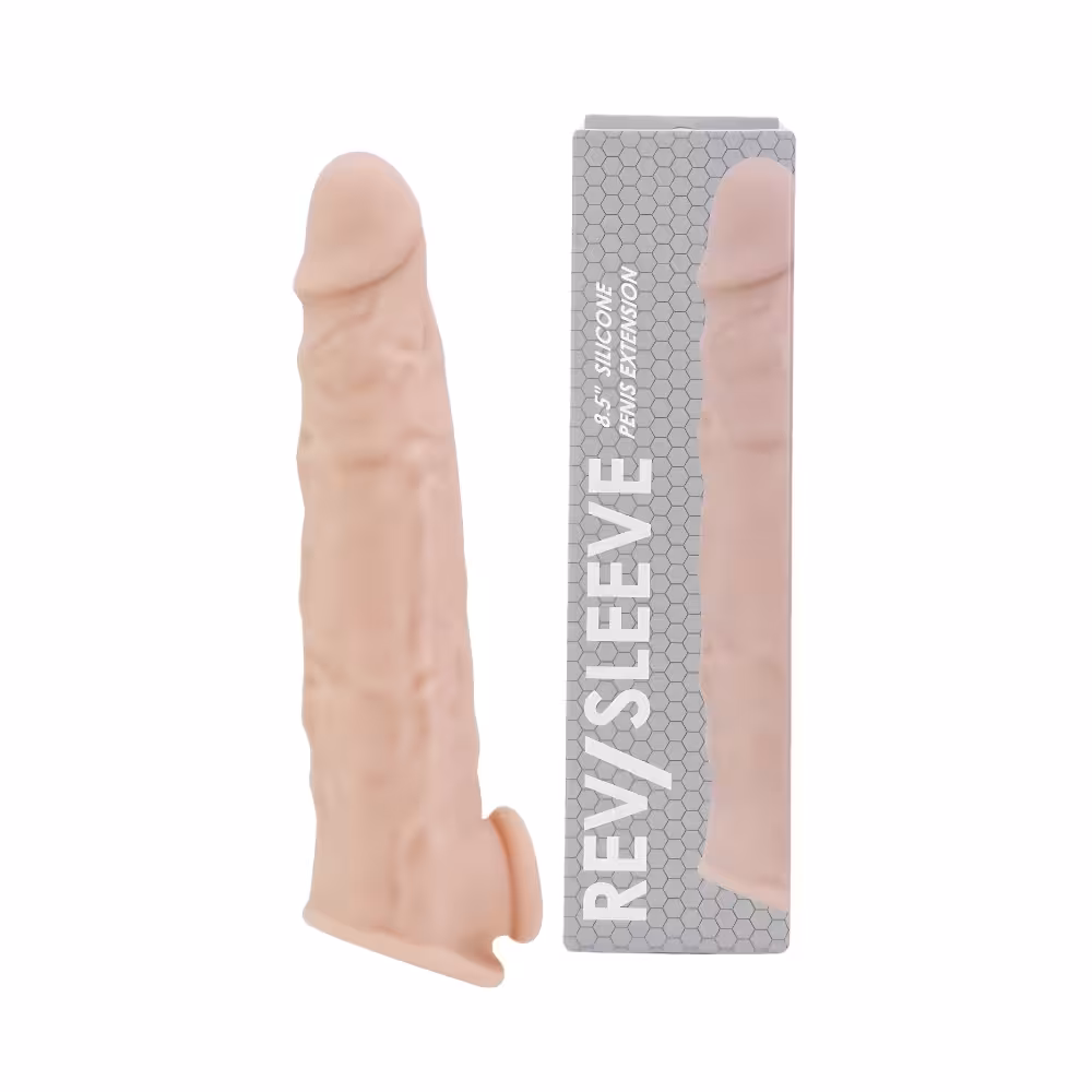 Rev-Sleeves 8.5 Inch Realistic Silicone Penis Extension Sleeve image 3