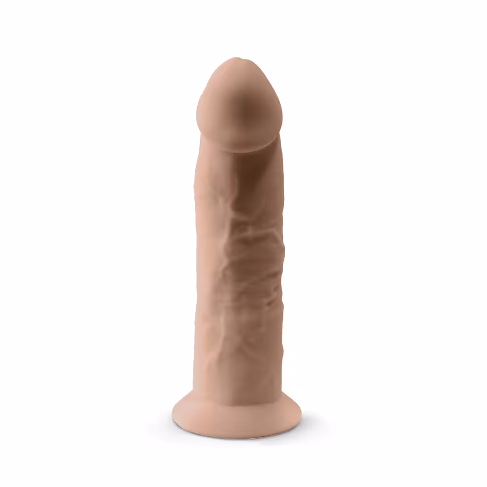 SilexD 7.5 inch Realistic Silicone Dual Density Dildo with Suction Cup image 2
