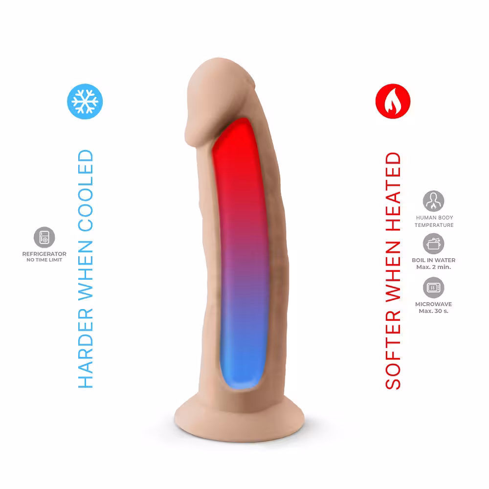 SilexD 7.5 inch Realistic Silicone Dual Density Dildo with Suction Cup image 4