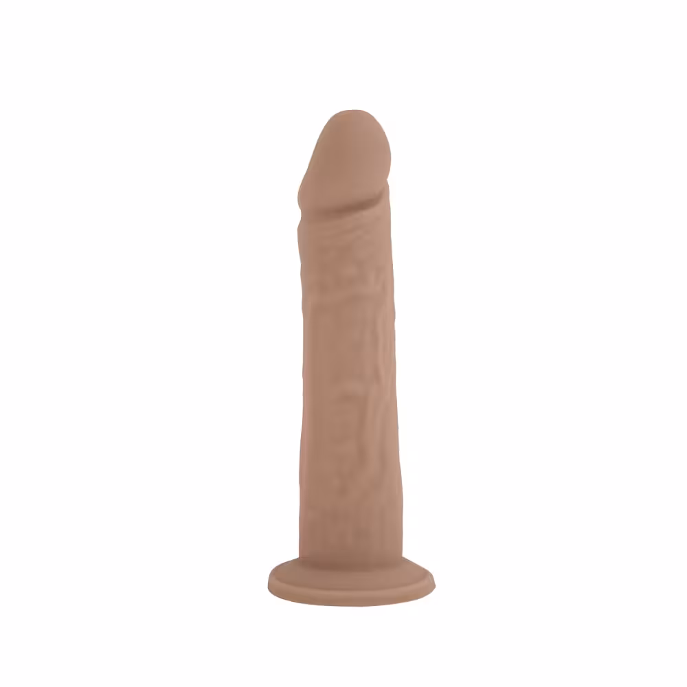 SilexD 8 inch Realistic Liquid Silicone Dildo with Suction Cup image 2