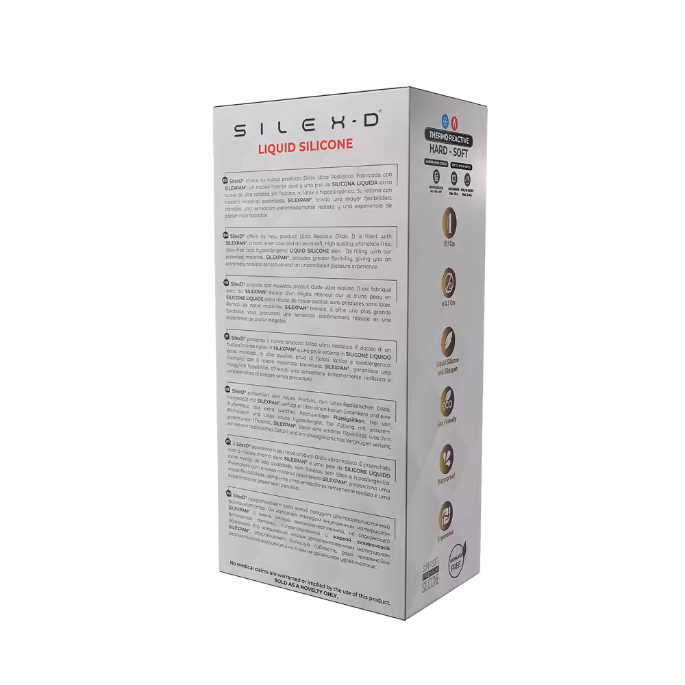 SilexD 8 inch Realistic Liquid Silicone Dildo with Suction Cup image 6