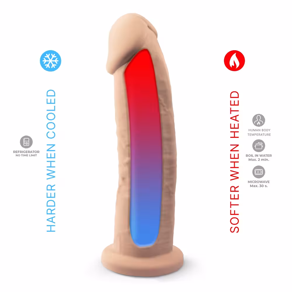SilexD 9 inch Realistic Girthy Silicone Dual Density Dildo with Suction Cup image 3