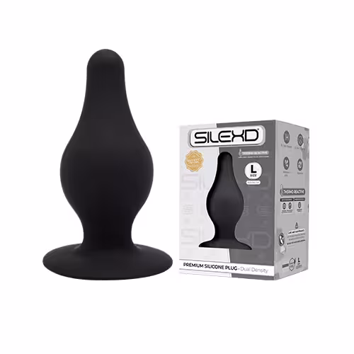 SilexD Dual Density Tapered Silicone Butt Plug Large image 3