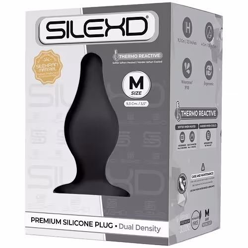 SilexD Dual Density Tapered Silicone Butt Plug Medium image 3
