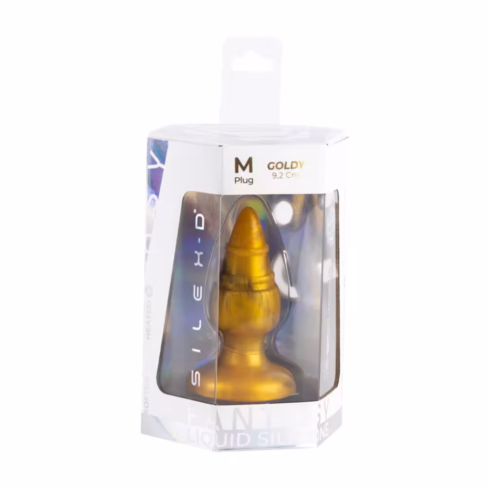 SilexD Fantasy Collection Goldy Butt Plug Medium image 5