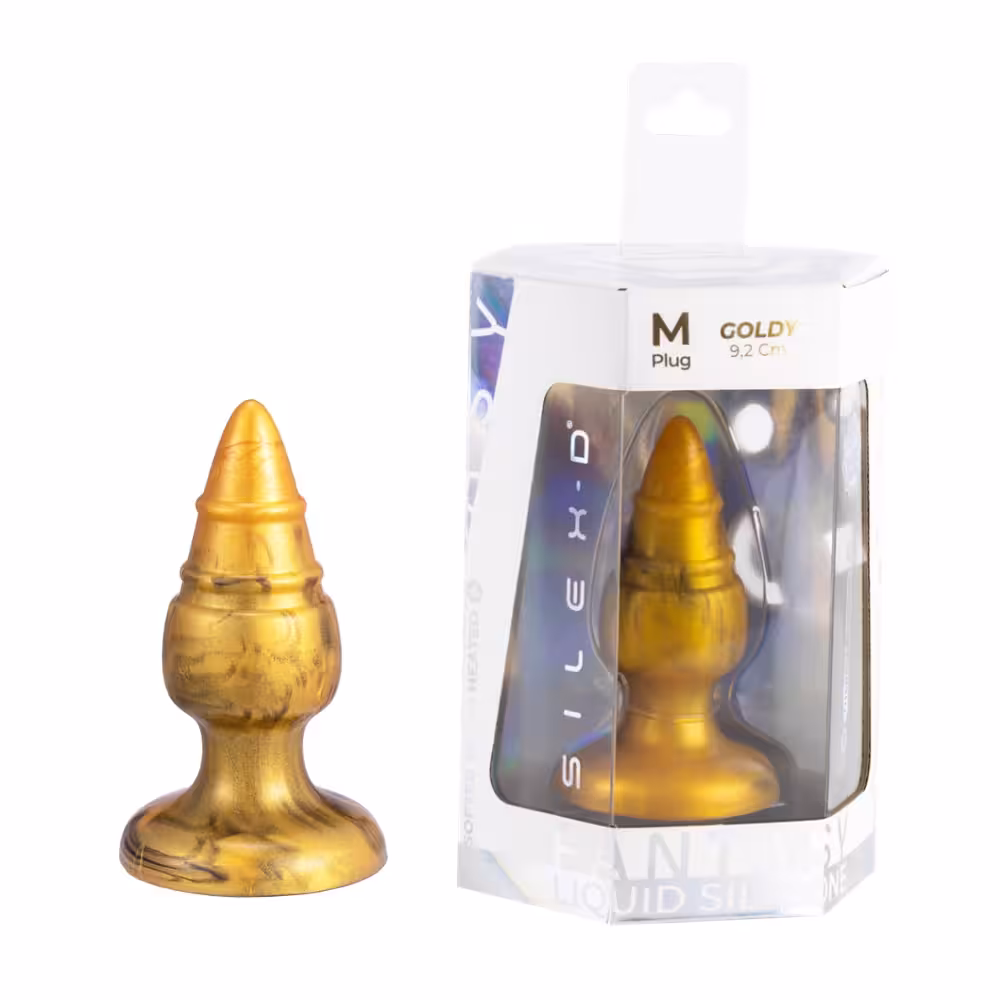 SilexD Fantasy Collection Goldy Butt Plug Medium image 6