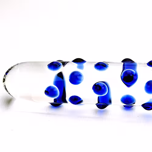 Spectrum Nubby Textured Glass Dildo image 3