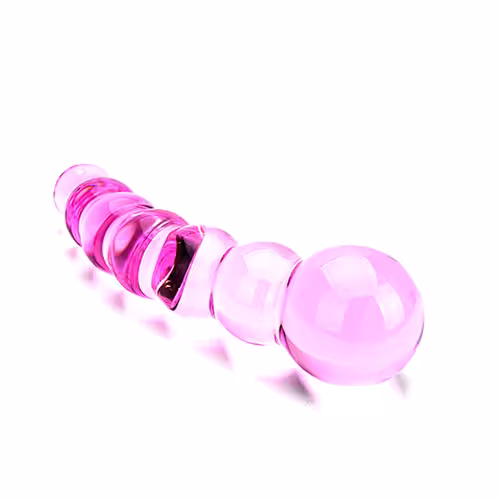 Spectrum Ribbed Glass Dildo image 5