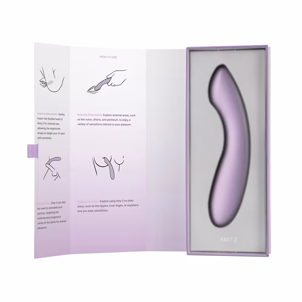 Svakom Amy 2 G-Spot and Clitoral Vibrator Lilac image 8