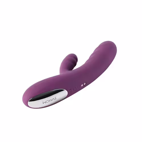Svakom Avery Thrusting Vibrator with Clitoral Stimulator image 2
