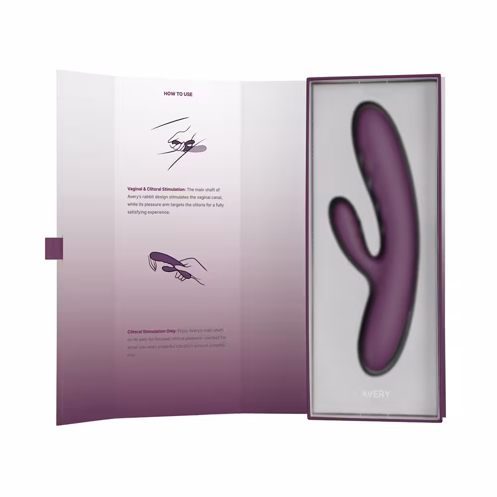 Svakom Avery Thrusting Vibrator with Clitoral Stimulator image 8