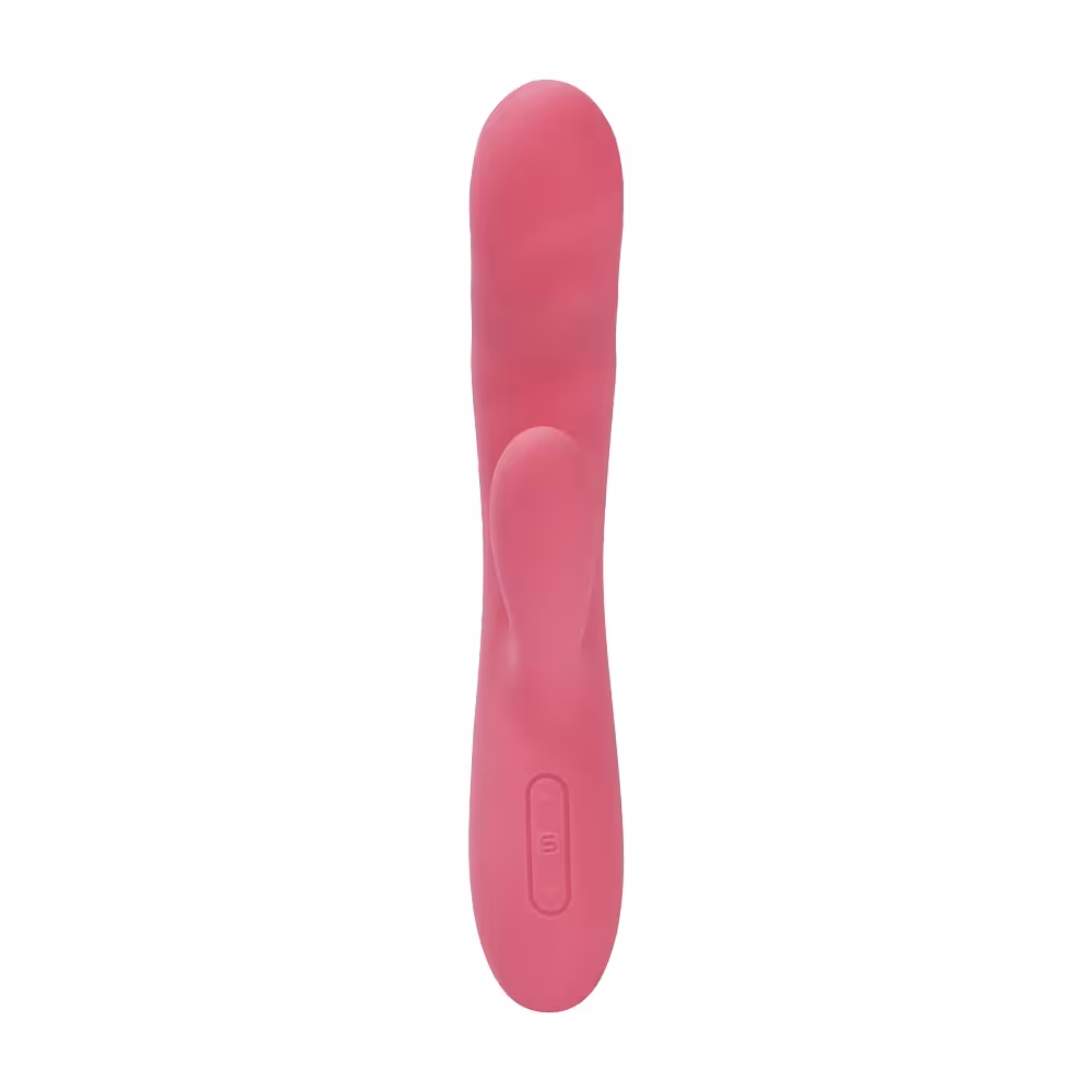 Svakom Avery Thrusting Vibrator with Clitoral Stimulator Pink image 2