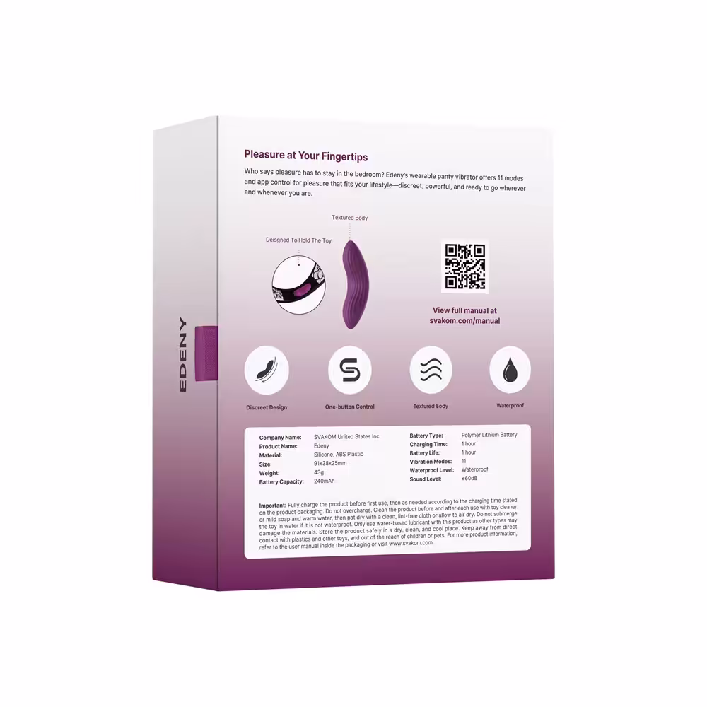 Svakom Edeny App Controlled Knicker Vibrator image 7