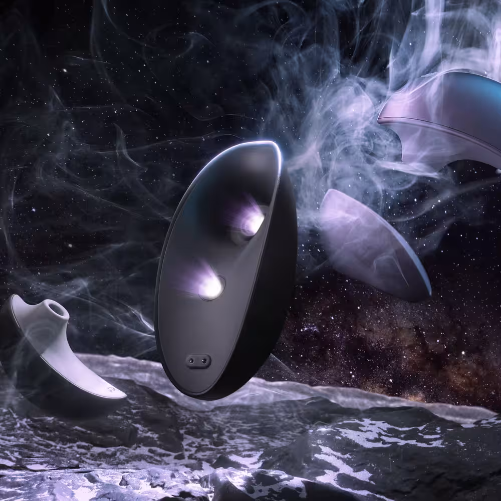 Svakom Galaxie Suction Vibrator with Mood Projector Midnight Black image 2