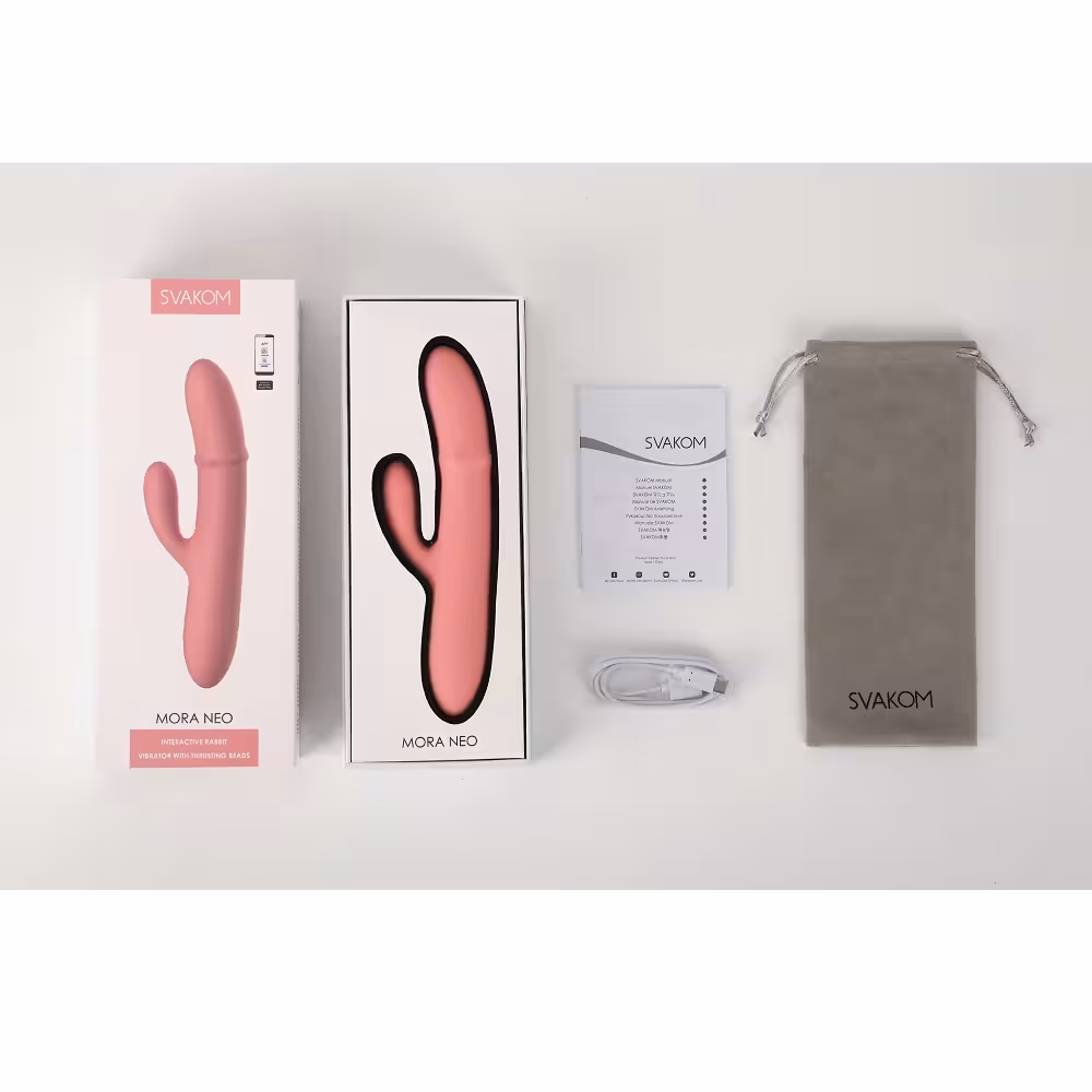 Svakom Mora Neo Interactive Rabbit Vibrator with Thrusting Beads image 5