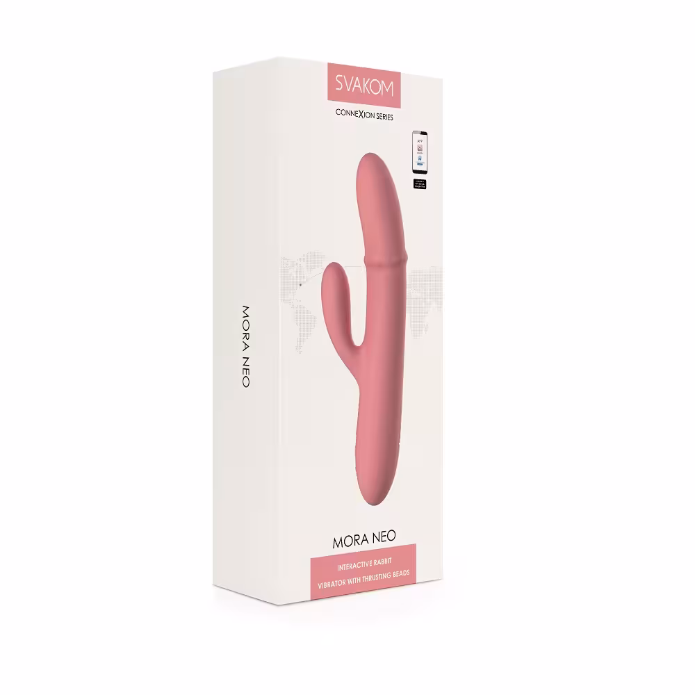 Svakom Mora Neo Interactive Rabbit Vibrator with Thrusting Beads image 6