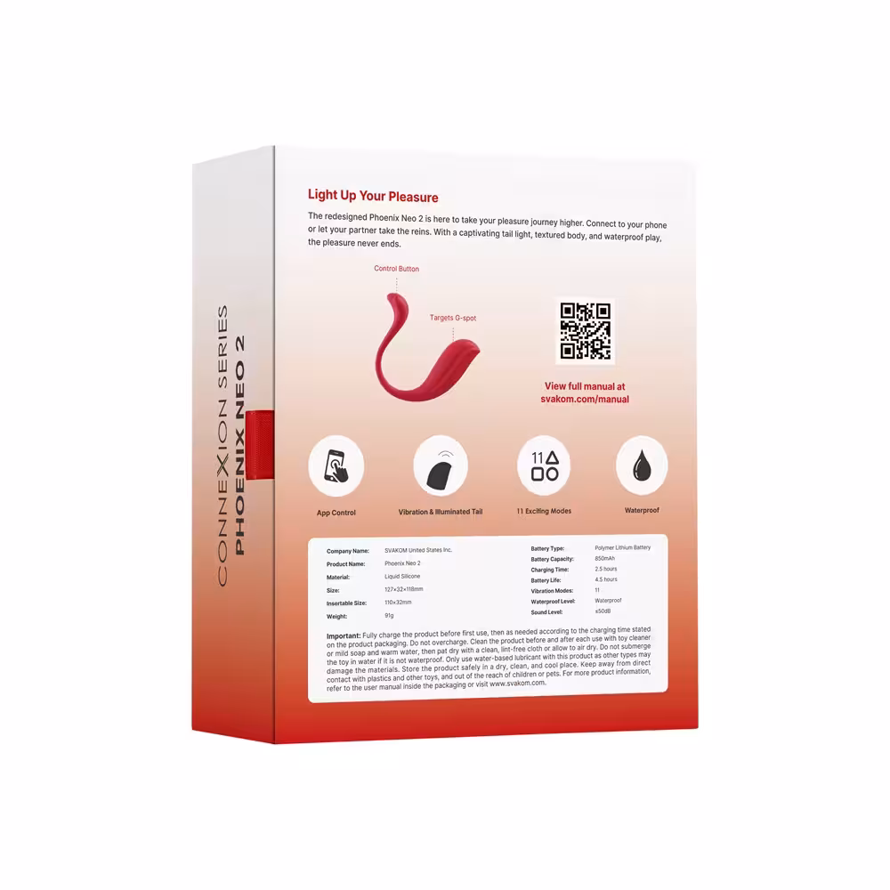 Svakom Phoenix Neo 2 Interactive App Controlled Vibrator image 5
