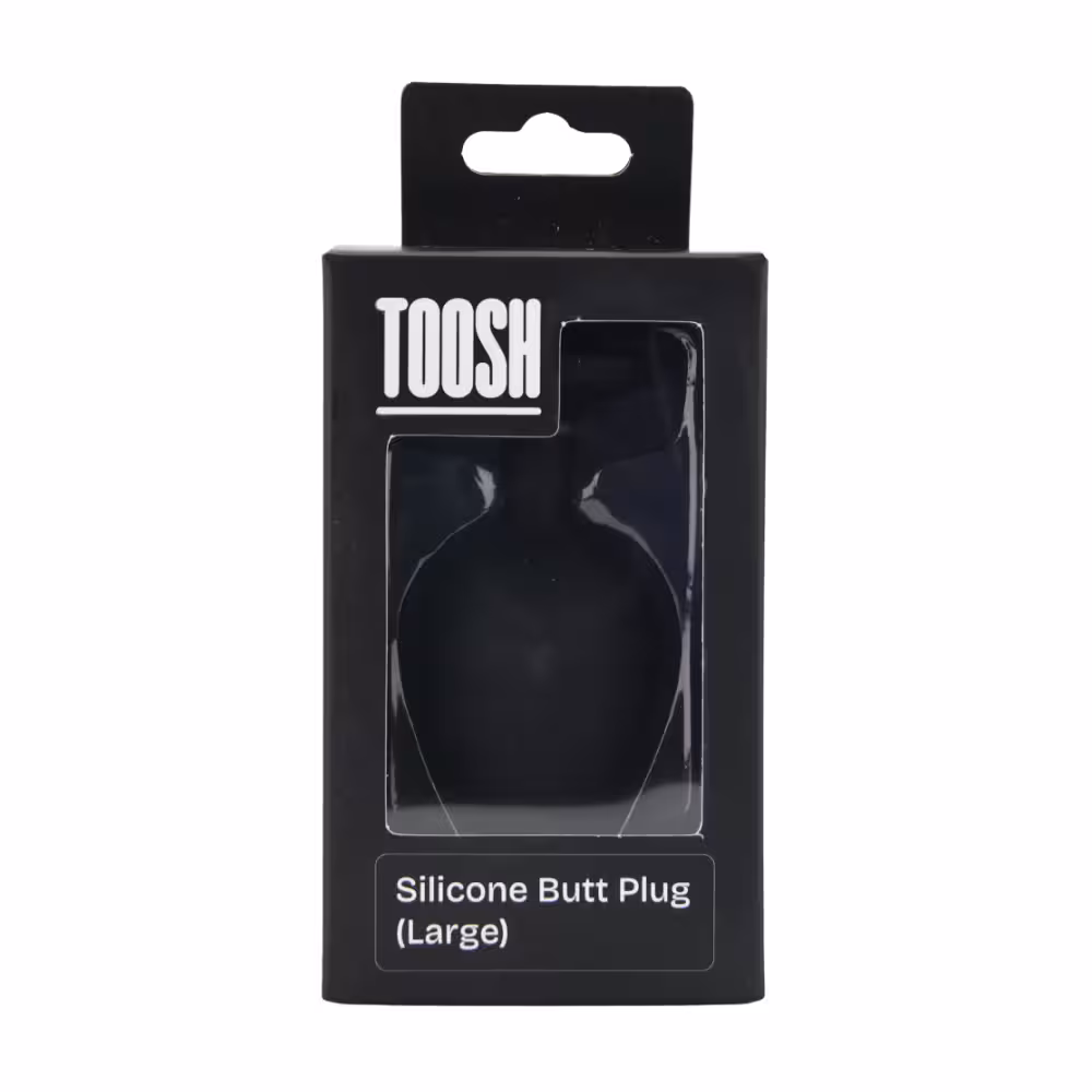 Toosh Black Silicone Butt Plug Large image 7