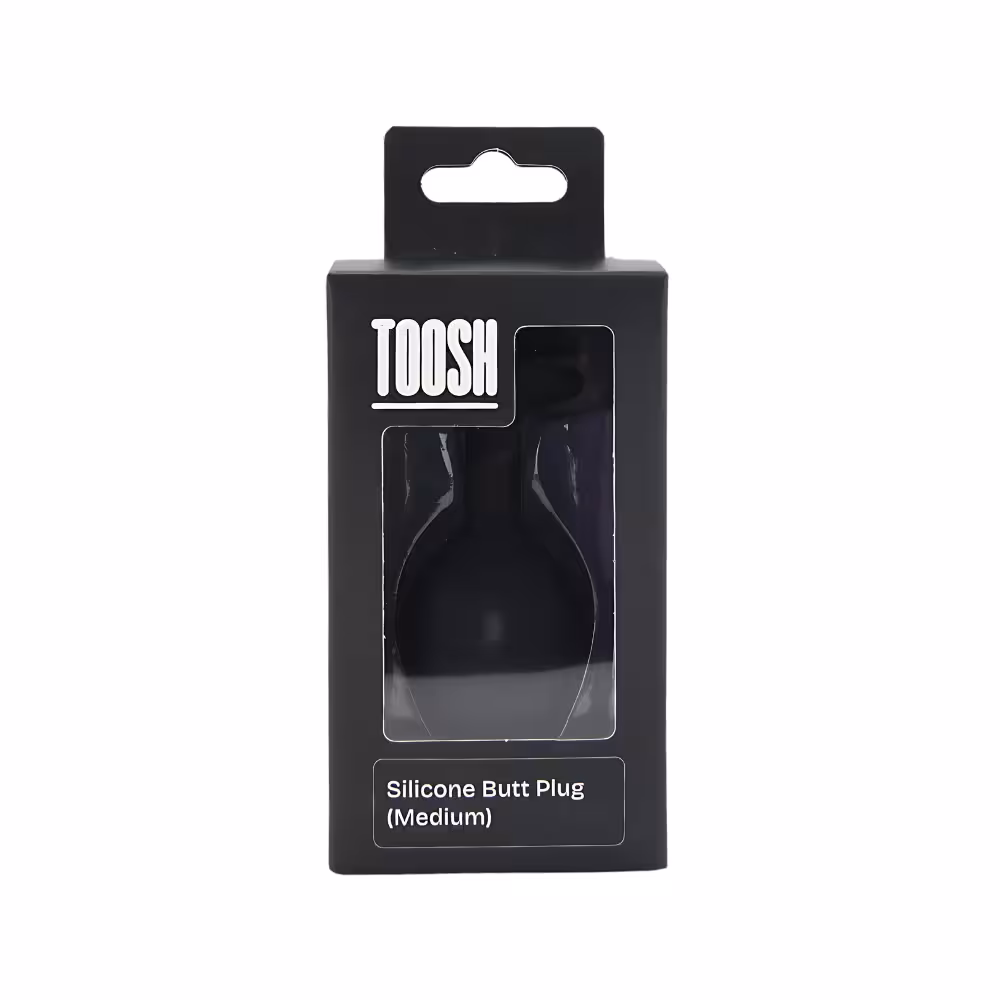 Toosh Black Silicone Butt Plug Medium image 7