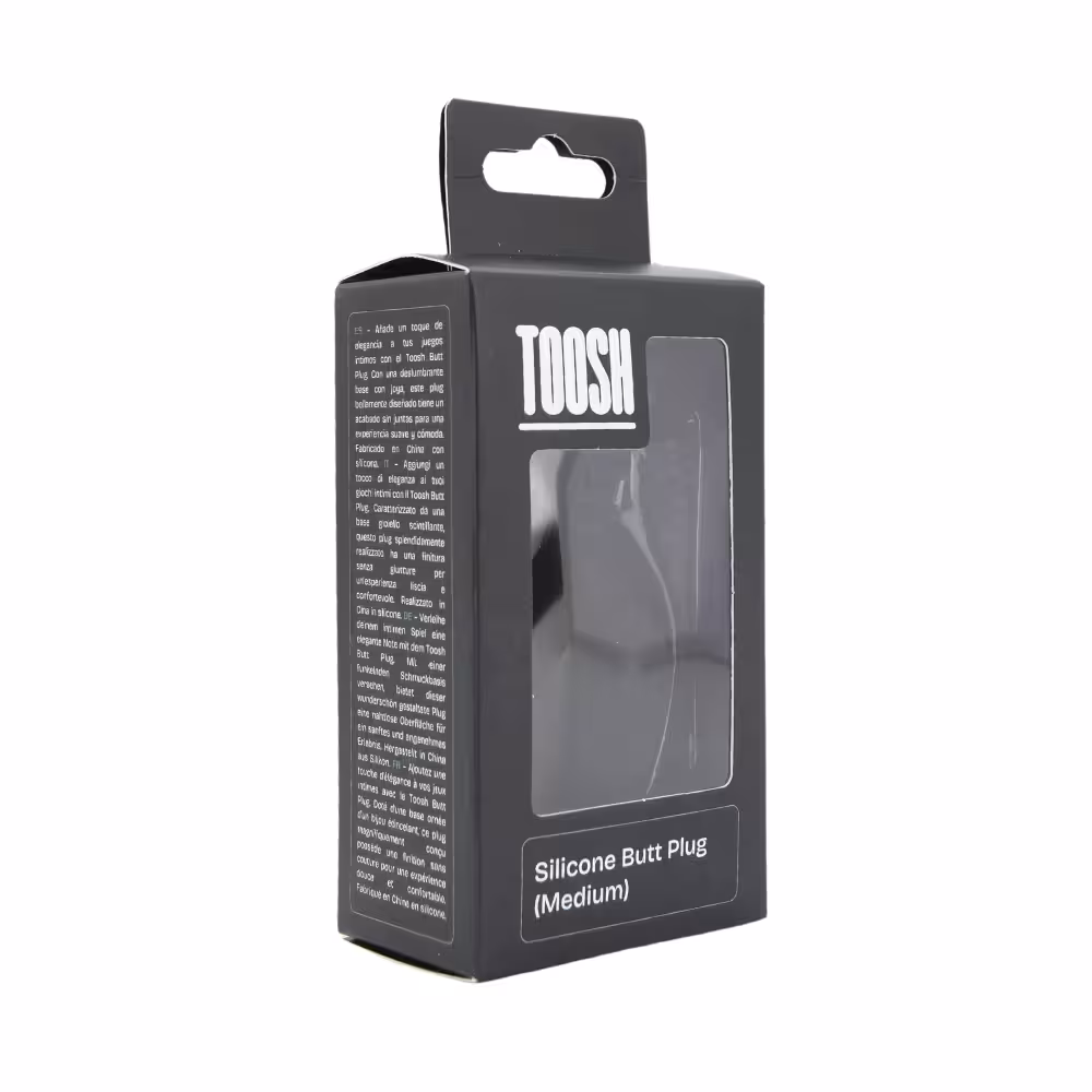 Toosh Black Silicone Butt Plug Medium image 8
