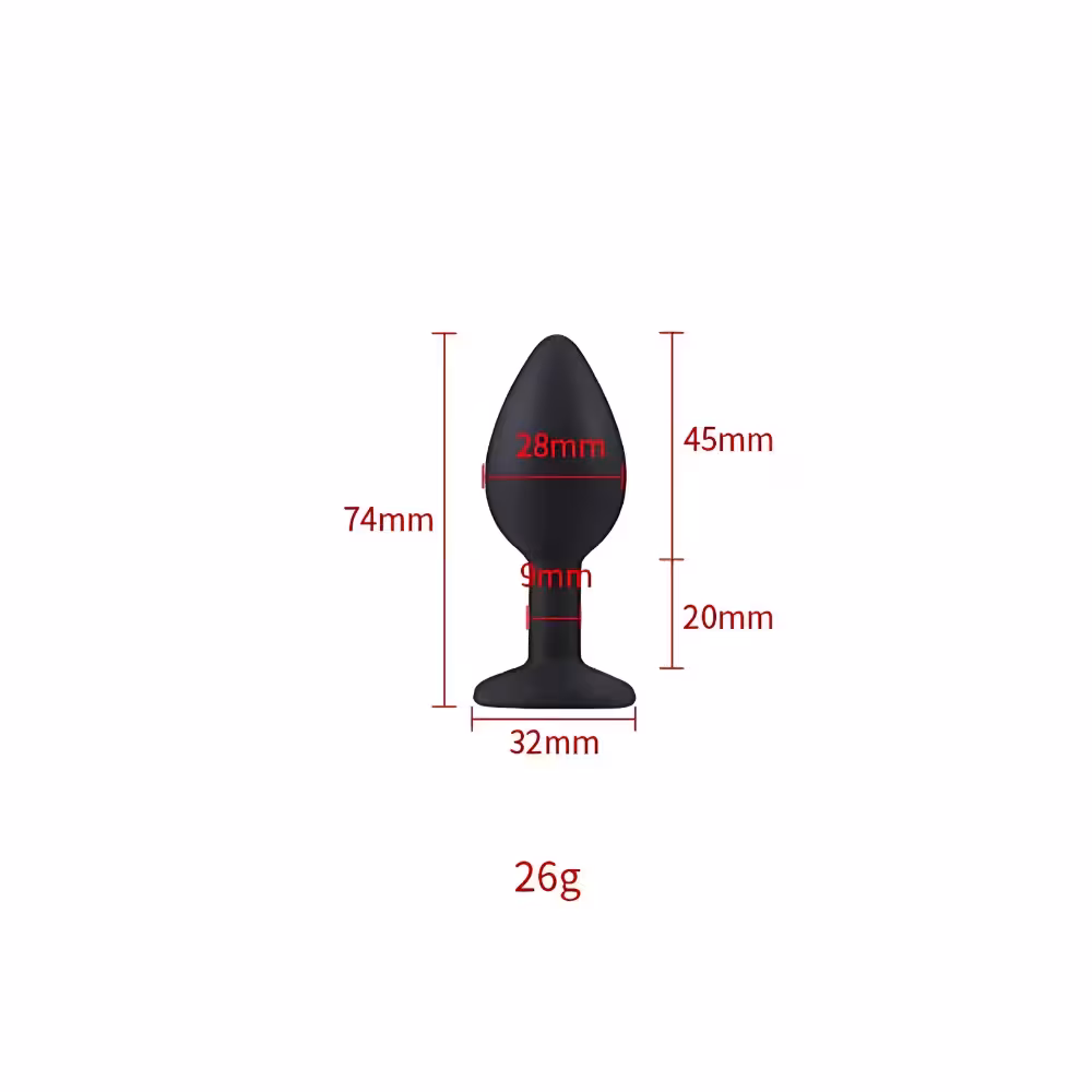 Toosh Black Silicone Butt Plug Small image 6