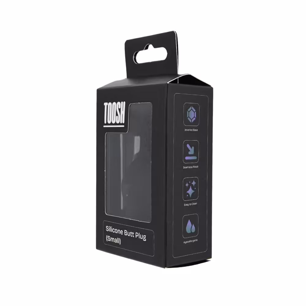 Toosh Black Silicone Butt Plug Small image 8