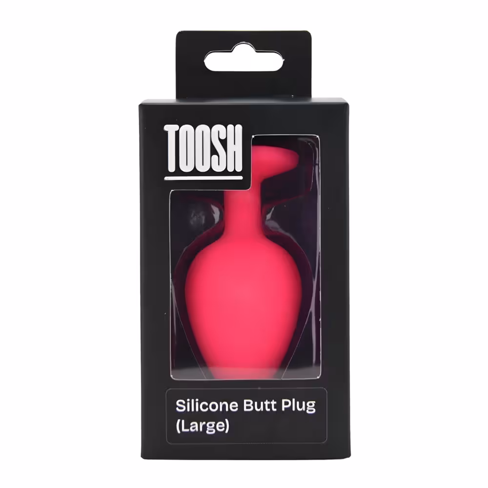 Toosh Pink Silicone Butt Plug Large image 7