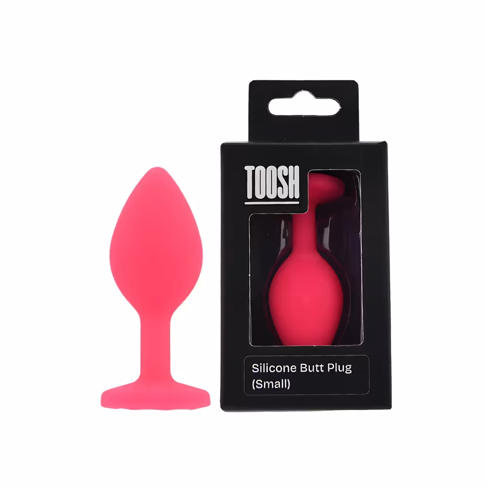 Toosh Pink Silicone Butt Plug Small image 7