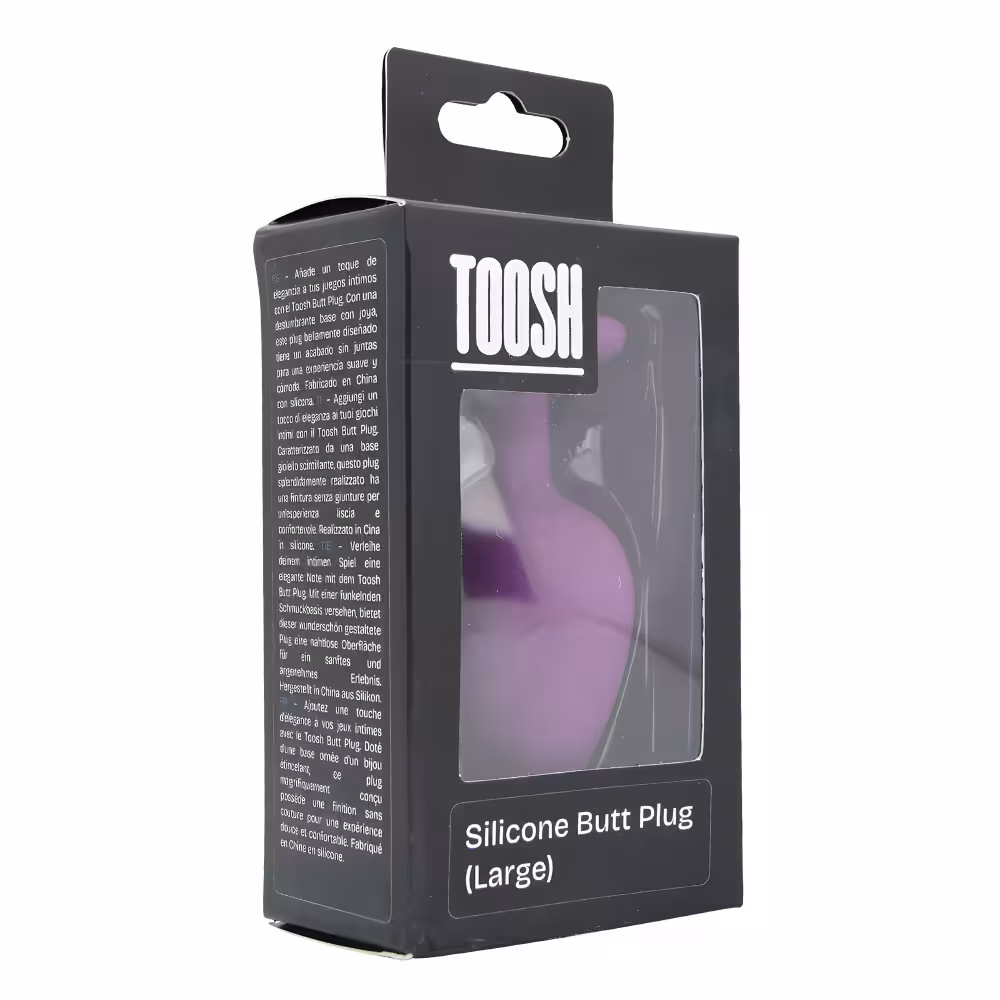 Toosh Purple Silicone Butt Plug Large image 7