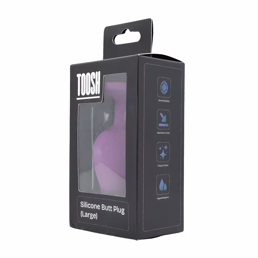 Toosh Purple Silicone Butt Plug Large image 8