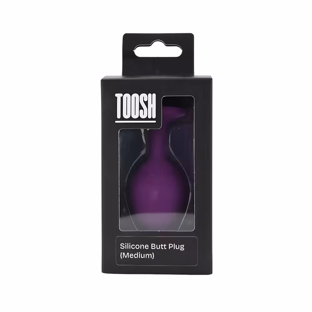Toosh Purple Silicone Butt Plug Medium image 7
