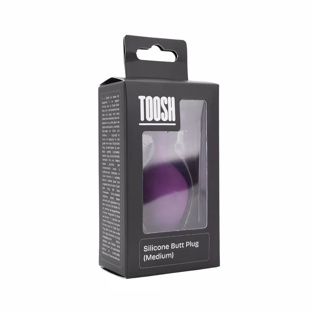 Toosh Purple Silicone Butt Plug Medium image 8