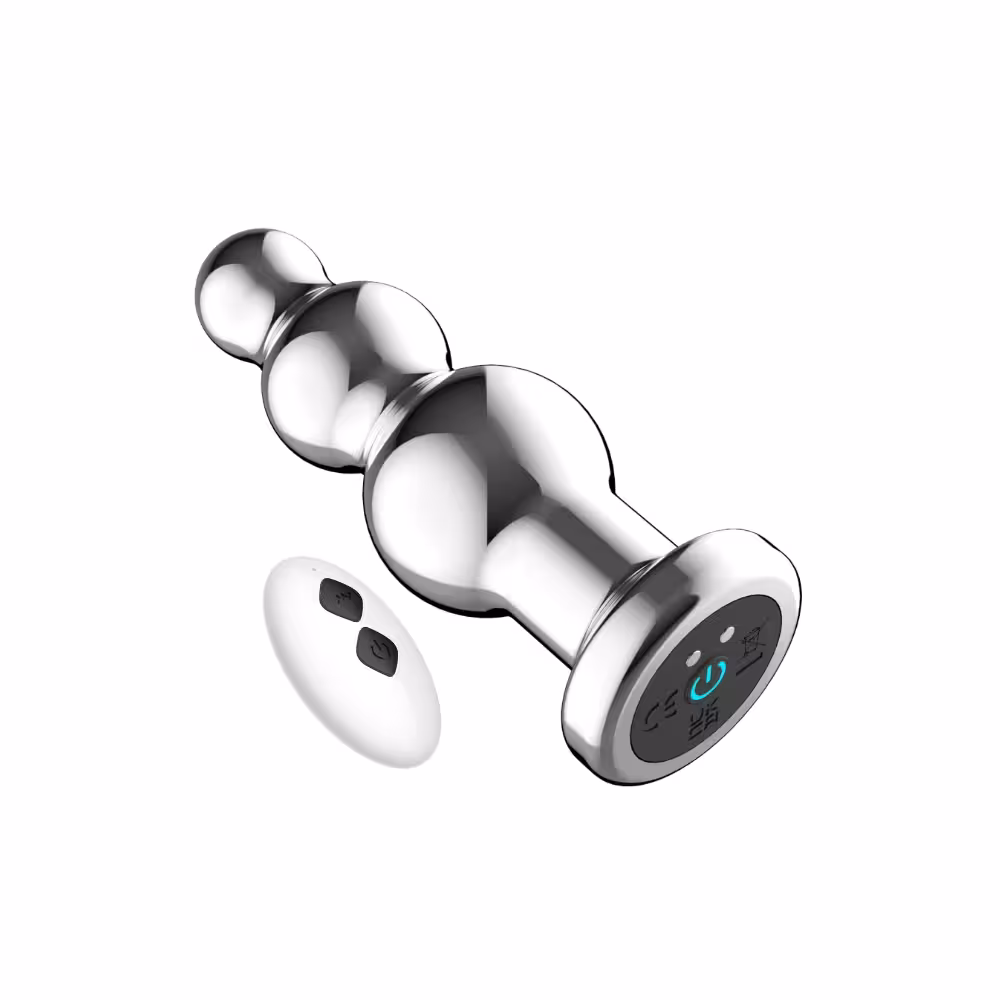 Toosh Remote Controlled Metal Vibrating Anal Beads image 2