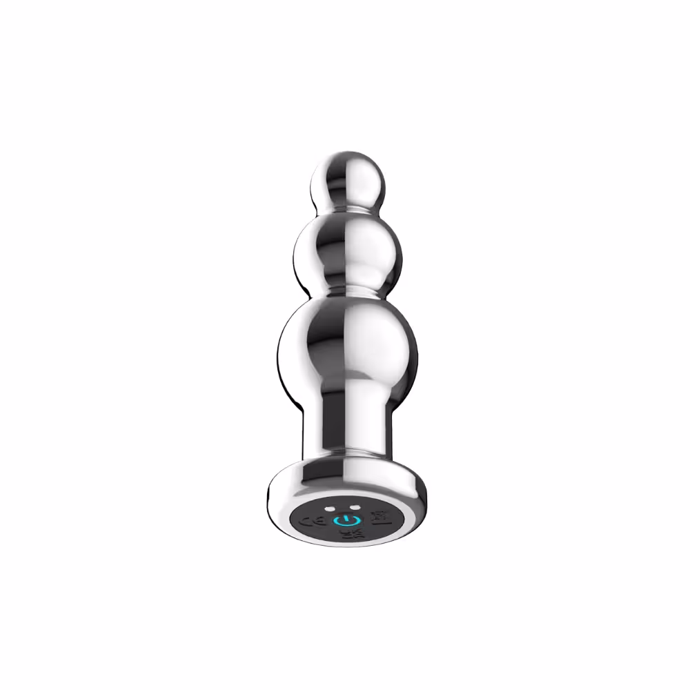 Toosh Remote Controlled Metal Vibrating Anal Beads image 3