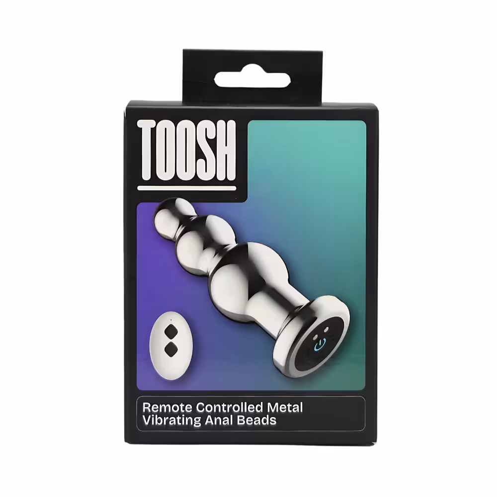 Toosh Remote Controlled Metal Vibrating Anal Beads image 6