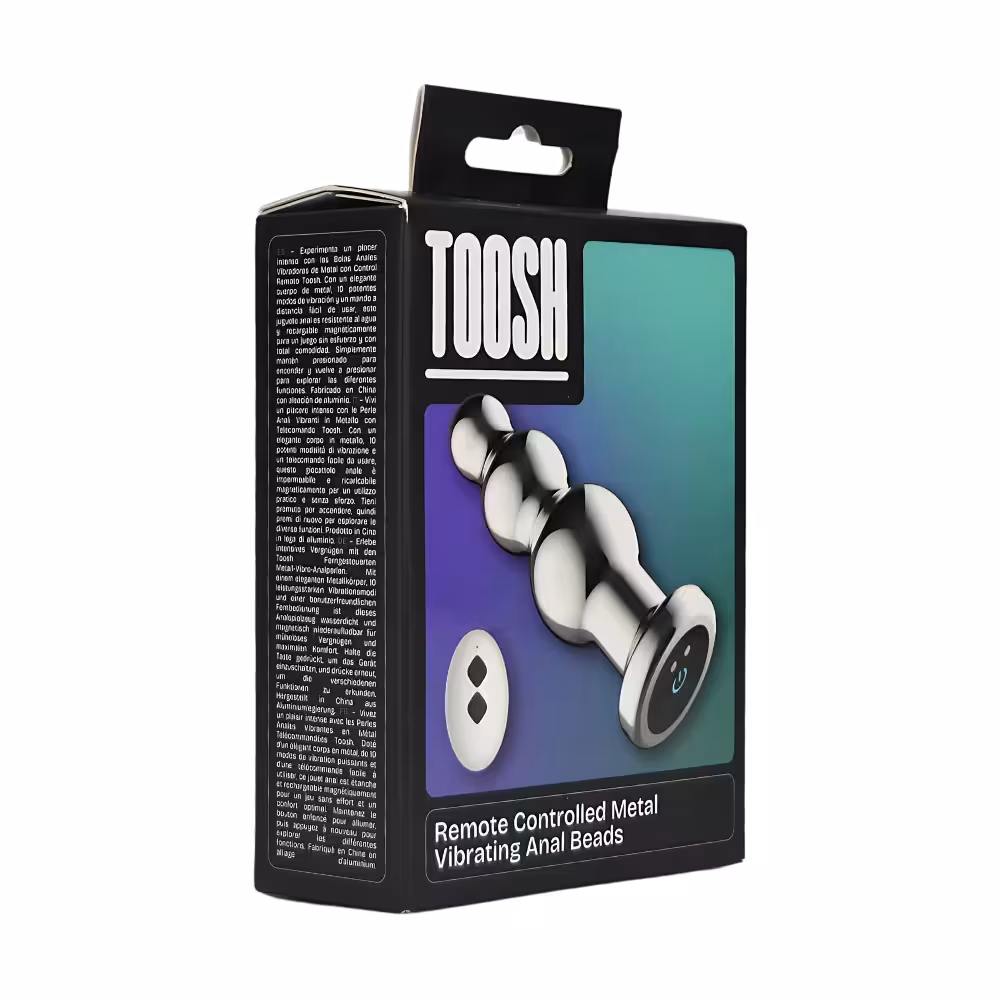 Toosh Remote Controlled Metal Vibrating Anal Beads image 7