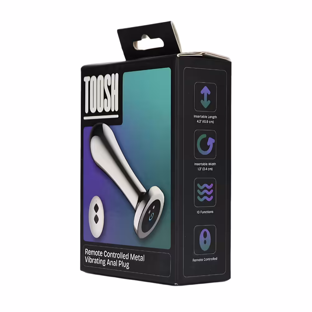 Toosh Remote Controlled Metal Vibrating Anal Plug image 8