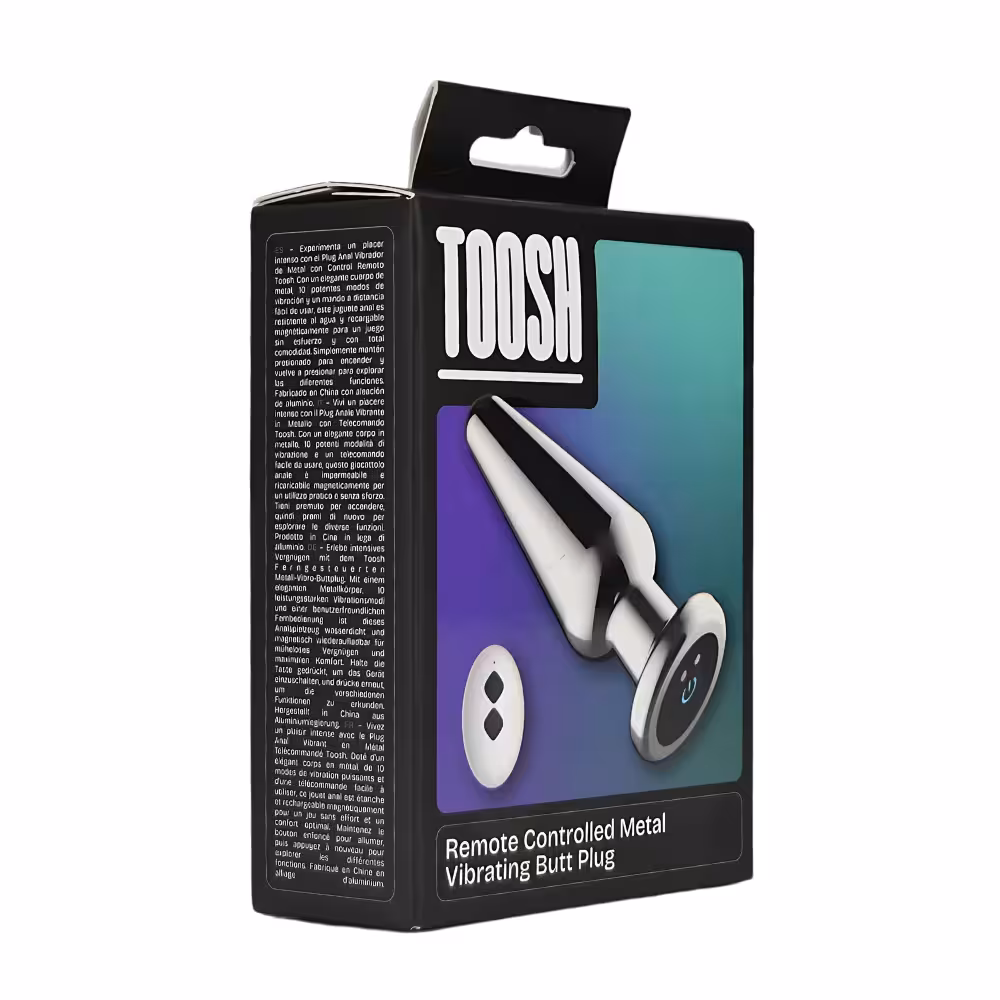 Toosh Remote Controlled Metal Vibrating Butt Plug image 8