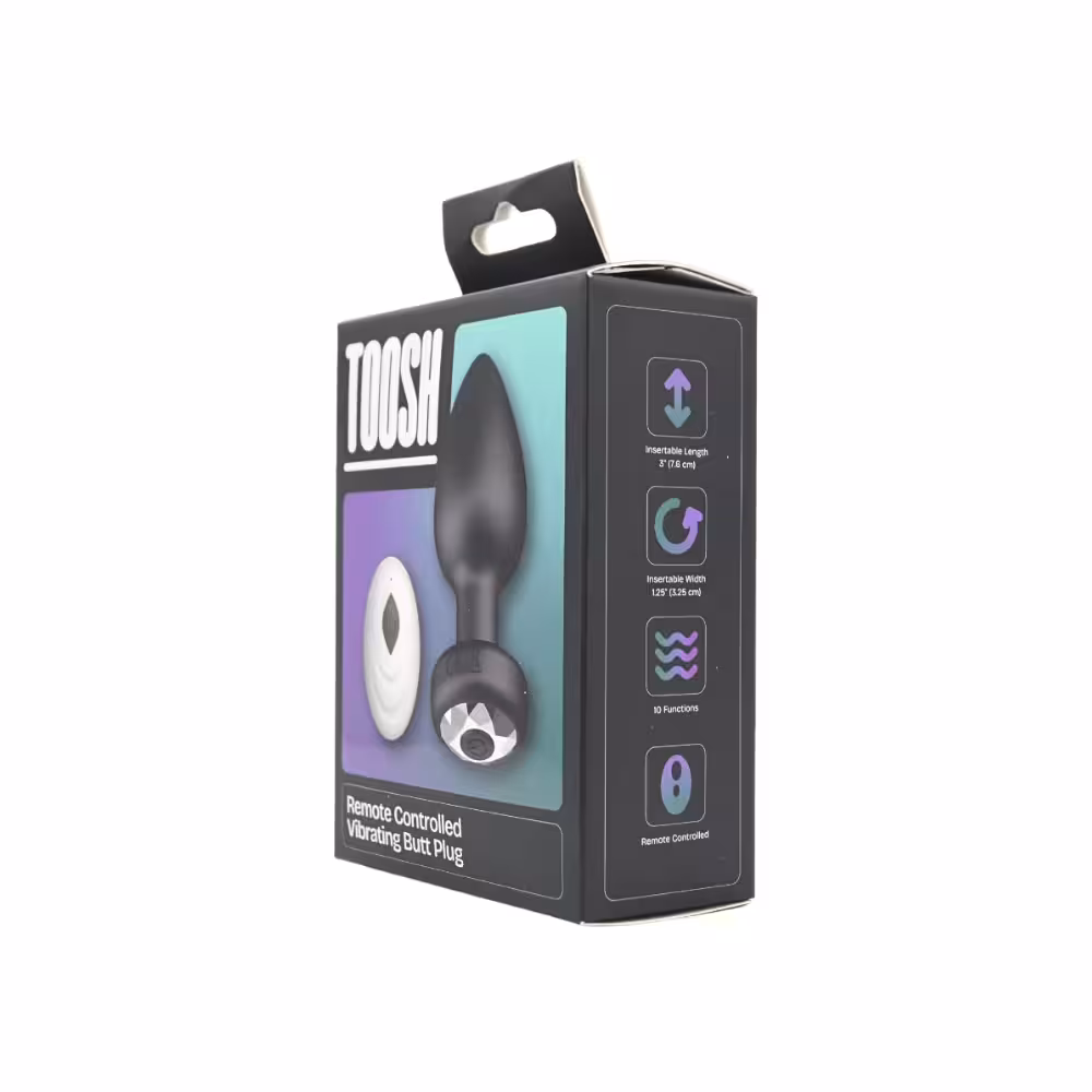 Toosh Remote Controlled Silicone Vibrating Butt Plug image 8