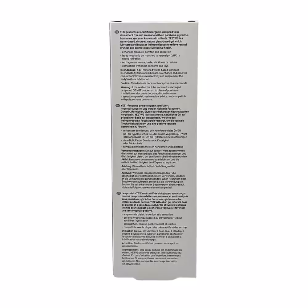 YES Organic Water Based Personal Lubricant-100ml image 3