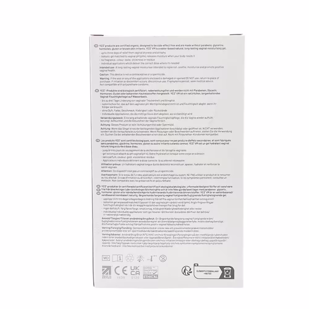 YES Vaginal Moisturising Gel-6x5ml image 4