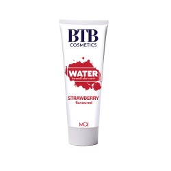 BTB Strawberry Flavoured Water Based Lubricant 100ml