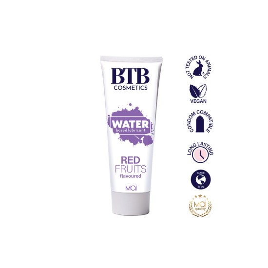 BTB Red Fruits Flavoured Water Based Lubricant 100ml